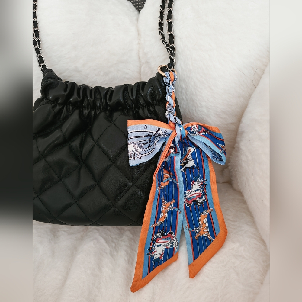 Fashion scarf keychain, bag deco